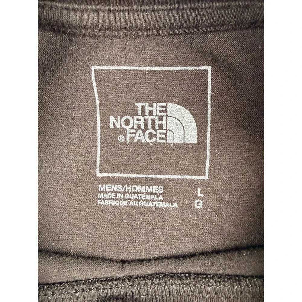 The North Face Men's Short-Sleeve Black Logo Graphic Tee size LARGE